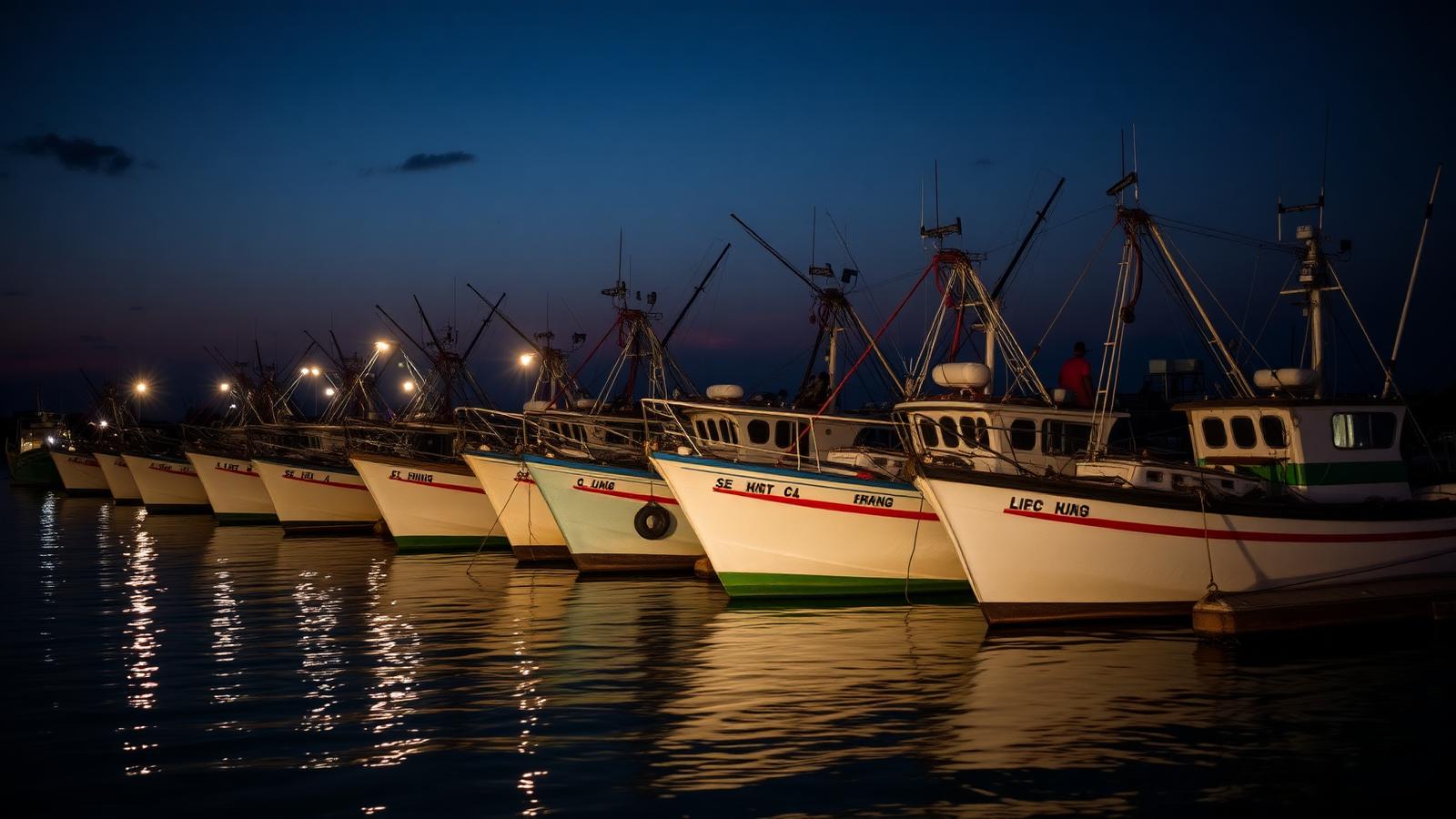 Bateaux de pêche au thon amarrés au Mozambique, symbole du scandale des tuna bonds